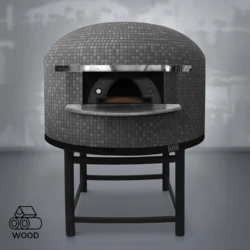 Piec do pizzy opalany drewnem | NAPOLI M130 – 6 szt. Ø 33 cm | ALFA FORNI – STANDARD | GREY